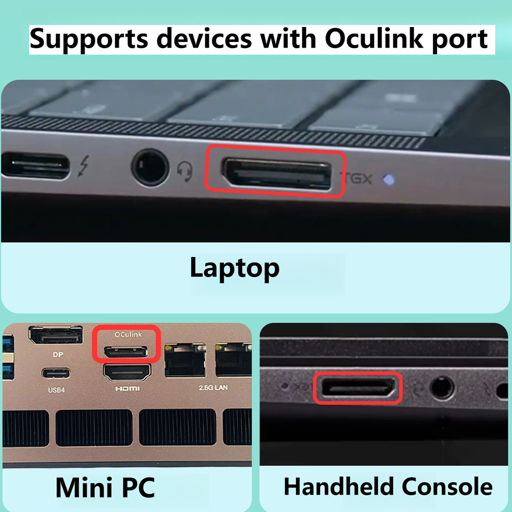 eGPU PCIE 4.0 X4 Oculink / M.2 - огляд і ціна Oculink Gpu Dock Station